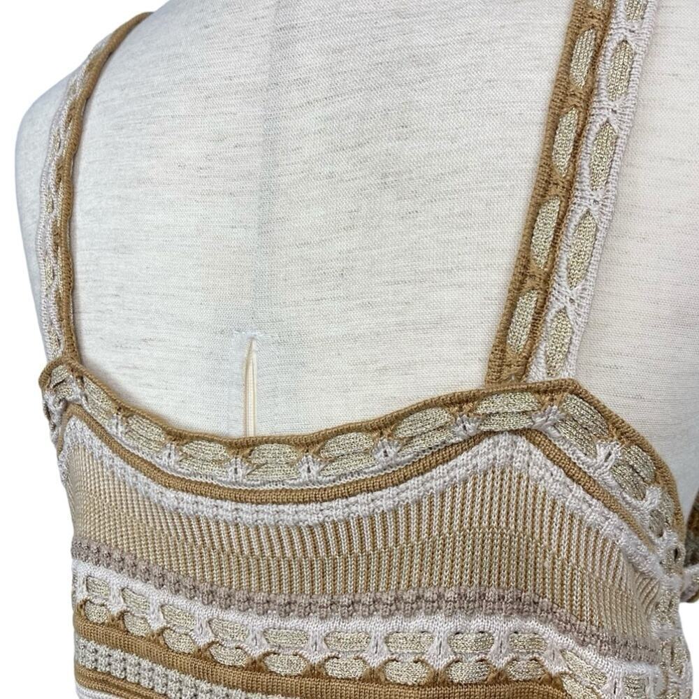 ALICE + OLIVIA Boho Crochet Knit Top - Size L - Picture 6 of 14